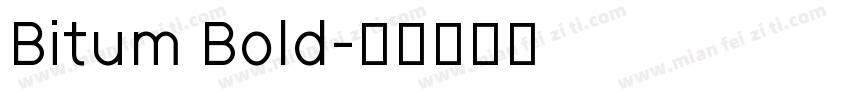 Bitum Bold字体转换